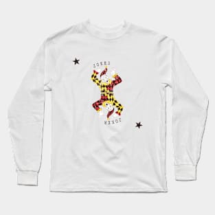 Playing Cards Distressed Twin Joker Long Sleeve T-Shirt